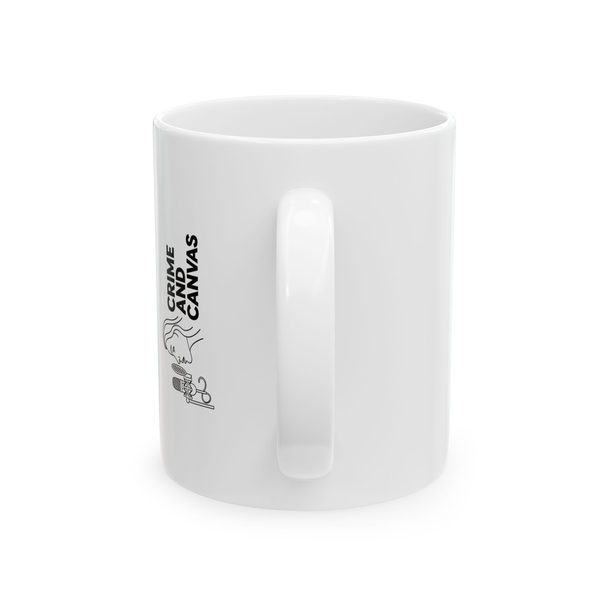 Never Give Up White Ceramic Mug, (11oz)