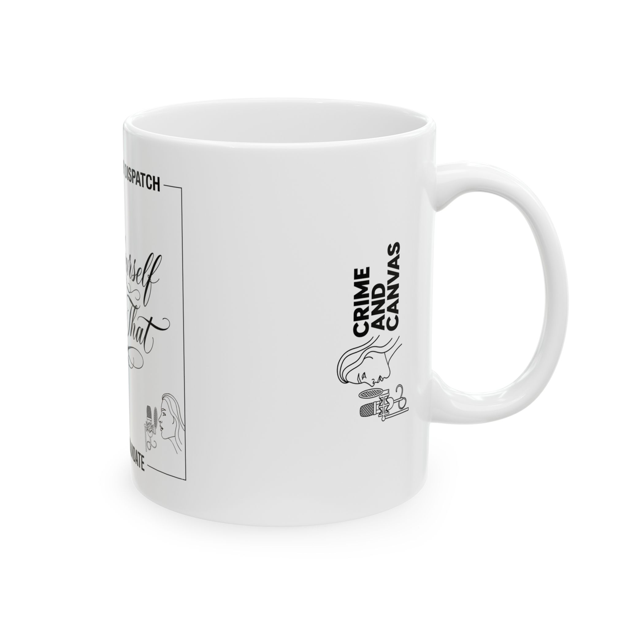 Find Yourself and Be That White Ceramic Mug, (11oz)
