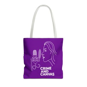 Crime & Canvas Podcast Purple Tote Bag
